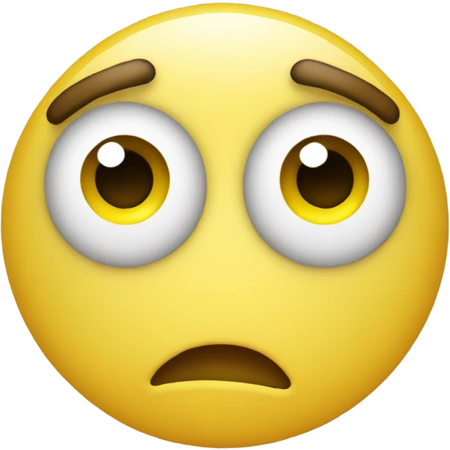 basic yellow emoji sad with big watery eyes emoji