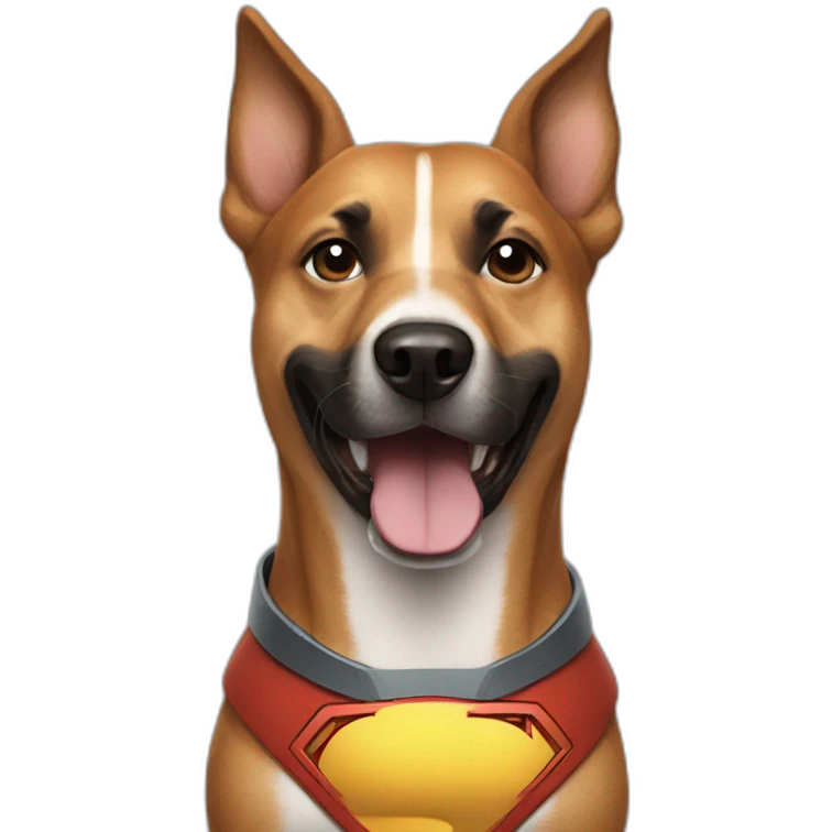 a super hero dog emoji