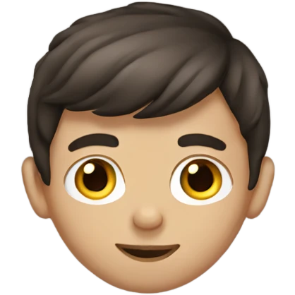 Brunette boy emoji