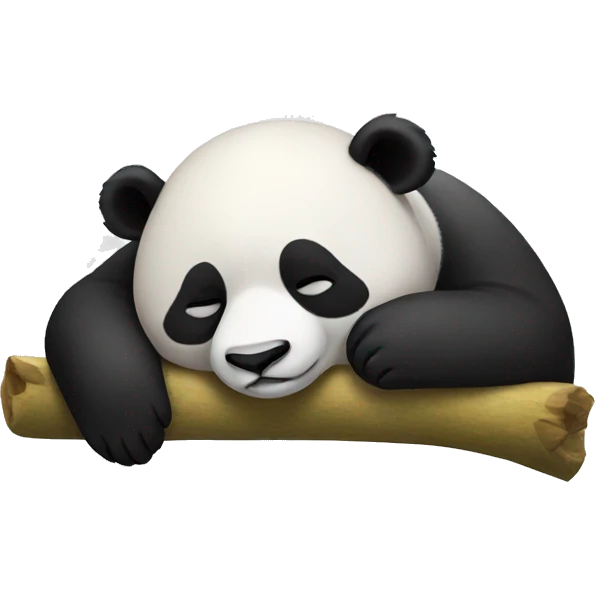 Panda sleeping emoji