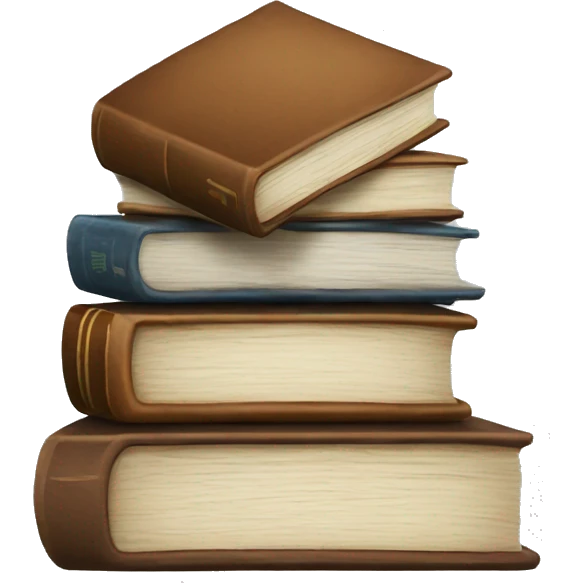 Book stack  emoji