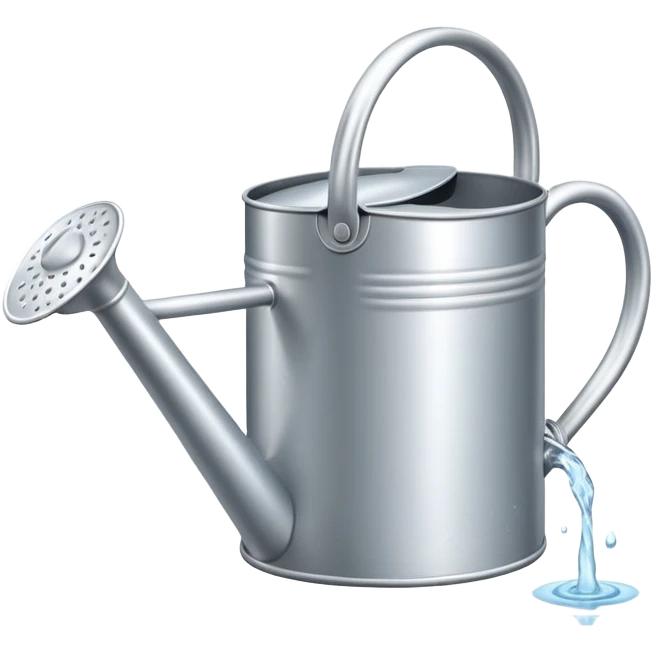 watering can with water coming out of it emoji
