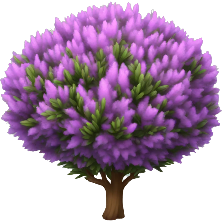 A large heather bush emoji