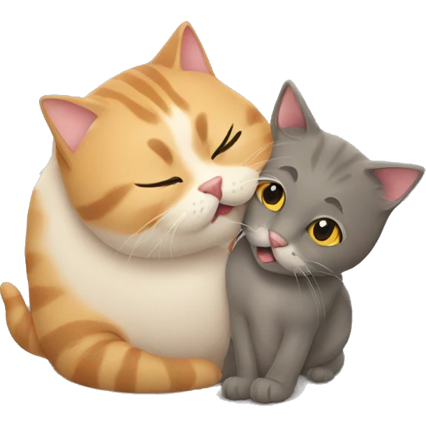 Cat giving a kiss emoji
