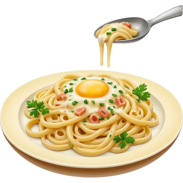pasta with carbonara emoji