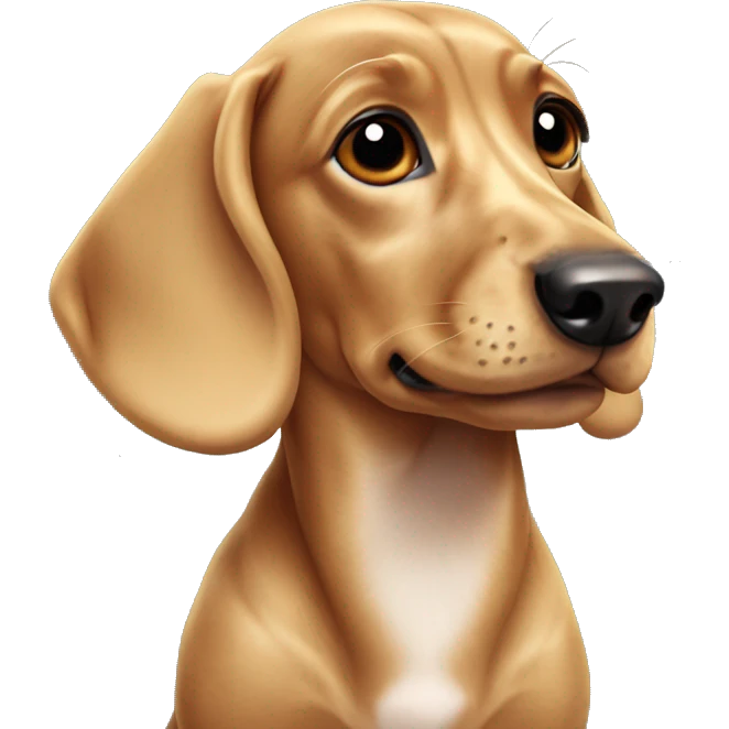 marble dachshund emoji
