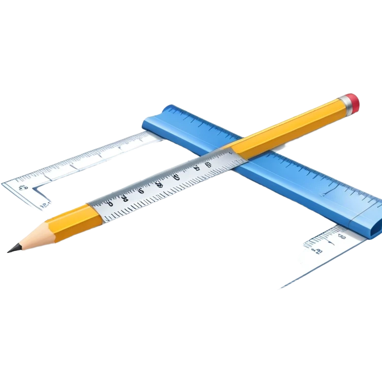 blueprint with ruler and pencil emoji