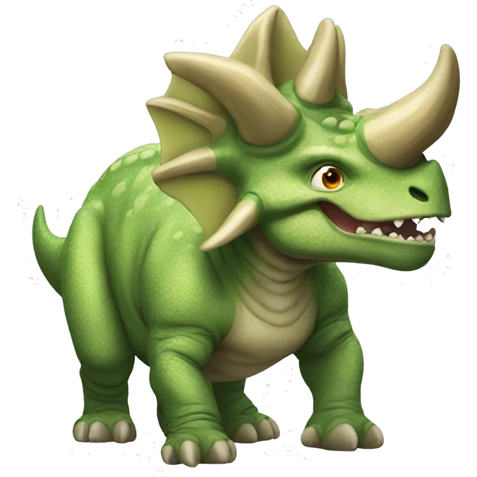 Angry triceratops emoji