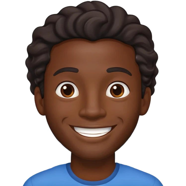 black guy with waves emoji