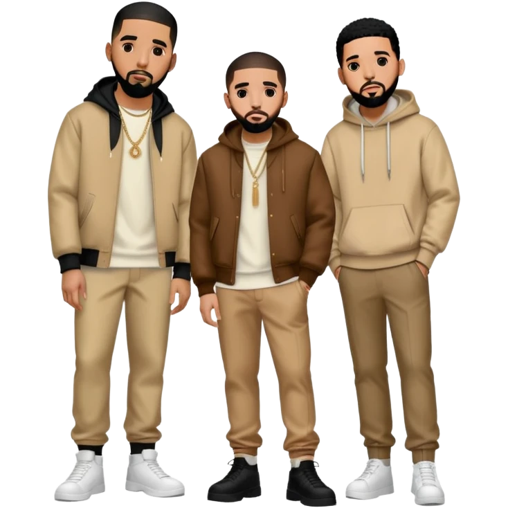 drake,kendrick lamar,j cole emoji