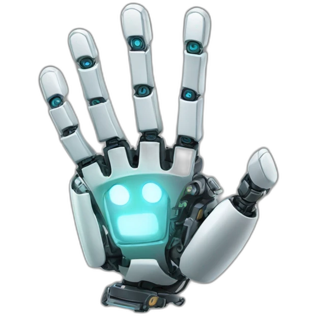 robotic hand emoji