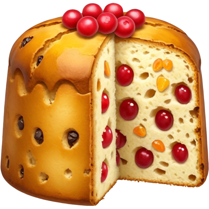 slice of classic panettone emoji