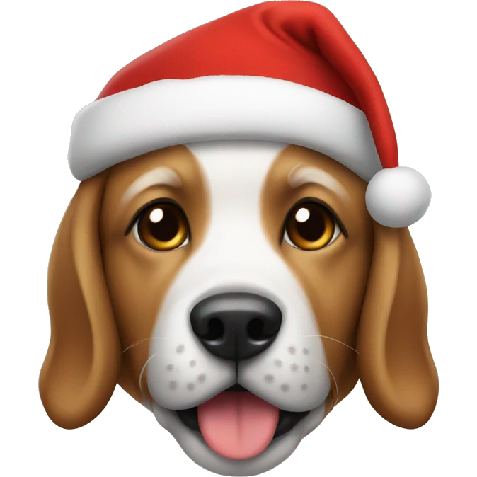 Dog santa emoji