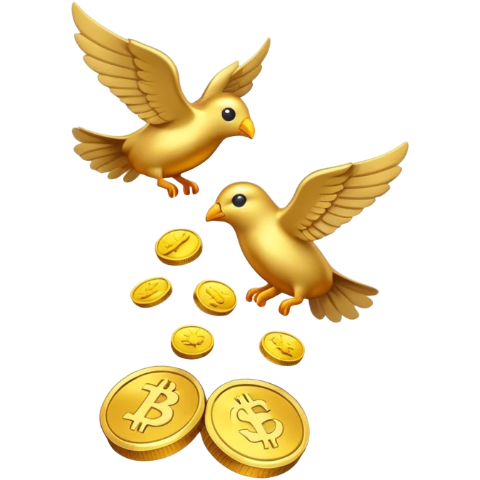 flying coins emoji