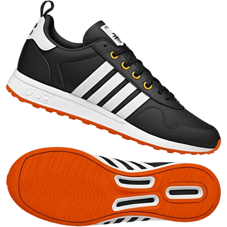 Adidas terliği tutan el emoji