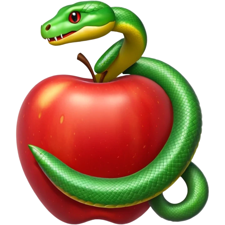 Snake apple emoji