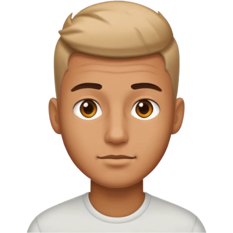 Man with short fade emoji