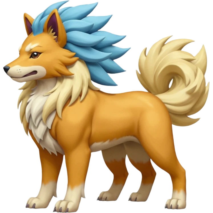 Masculine Suicune-Arcanine-Manectric-Pokémon-Fakémon-Digimon-fusion emoji