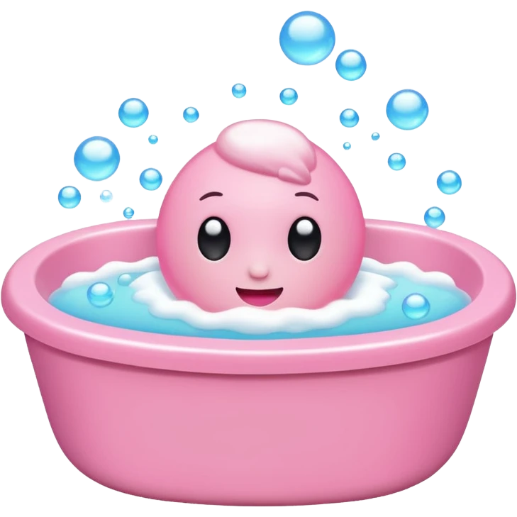 pink Bubble bath emoji