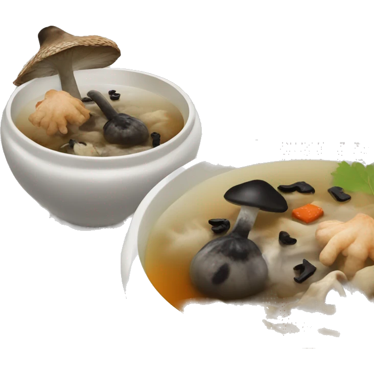 Ginseng and Black Mushroom Chicken Soup emoji