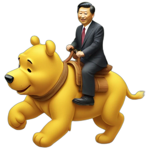 Xi jinping riding winnie the pooh emoji