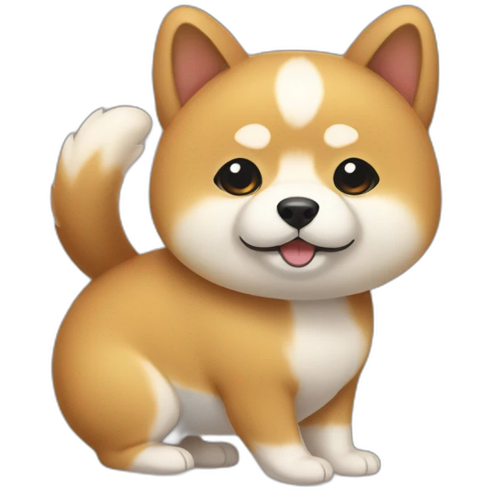 Mameshiba that has grown too big emoji