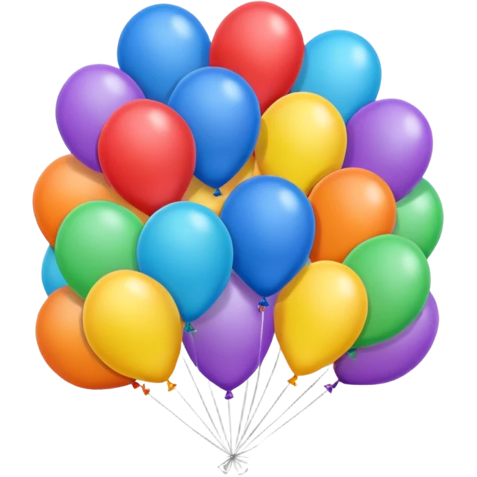 balloons with thirty 30 emoji