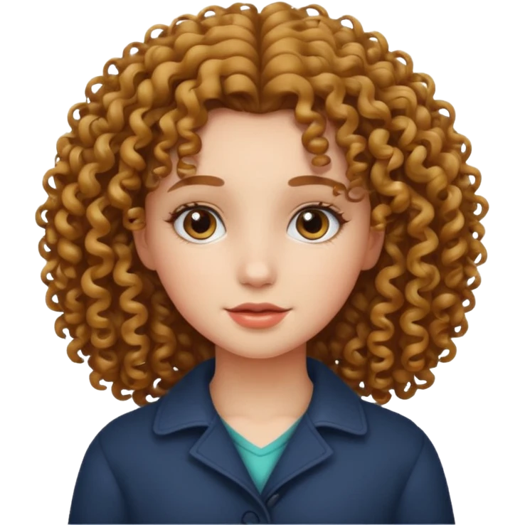 girl with curly hair emoji