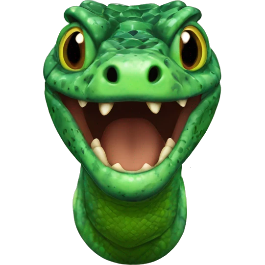 Green Gila Monster Head emoji