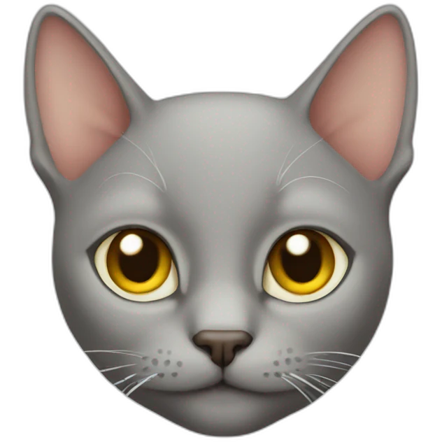 bald cat emoji