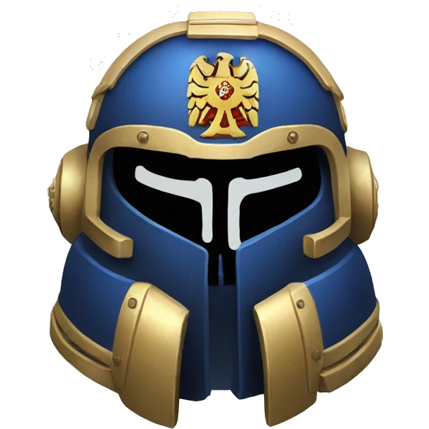 Space Marine helmet, featuring the Russian coat of arms. emoji