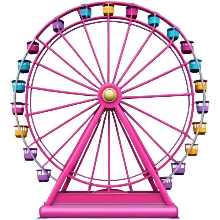 mix pink Ferris wheel emoji