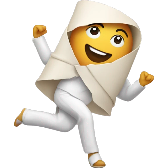 Dancing egg roll  emoji
