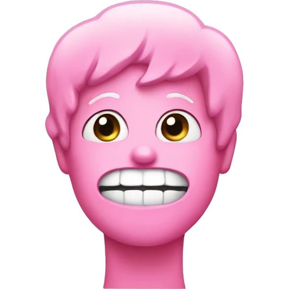 just a pink gum without face emoji