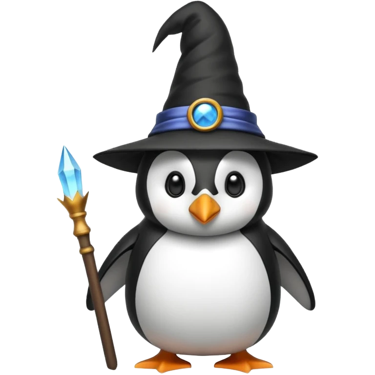 Penguin Wizard emoji