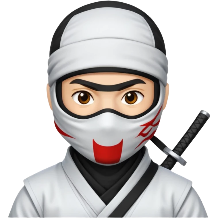 White clothing ninja emoji