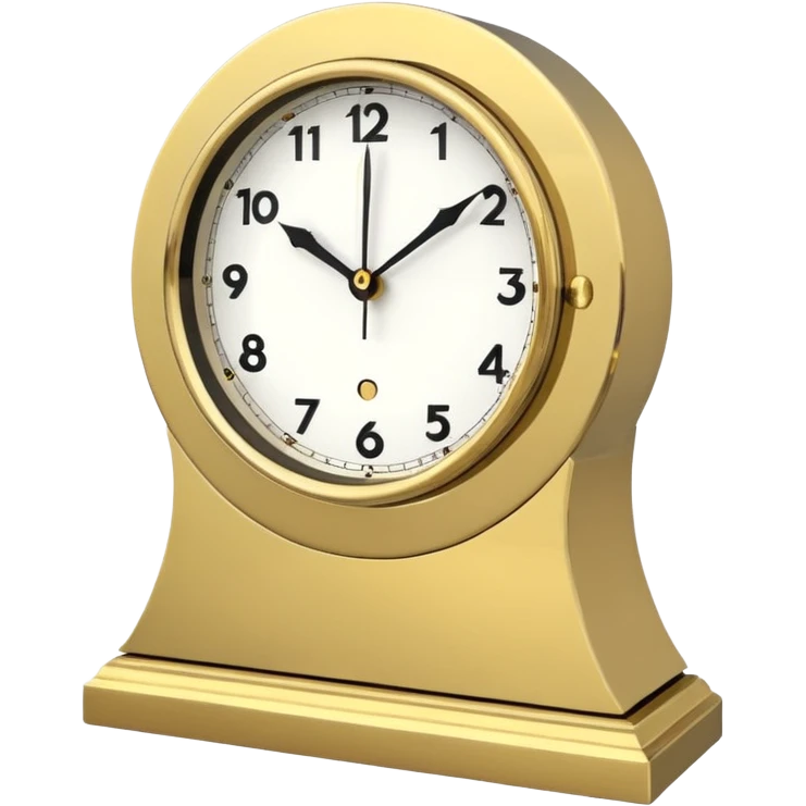 modern mantel clock emoji