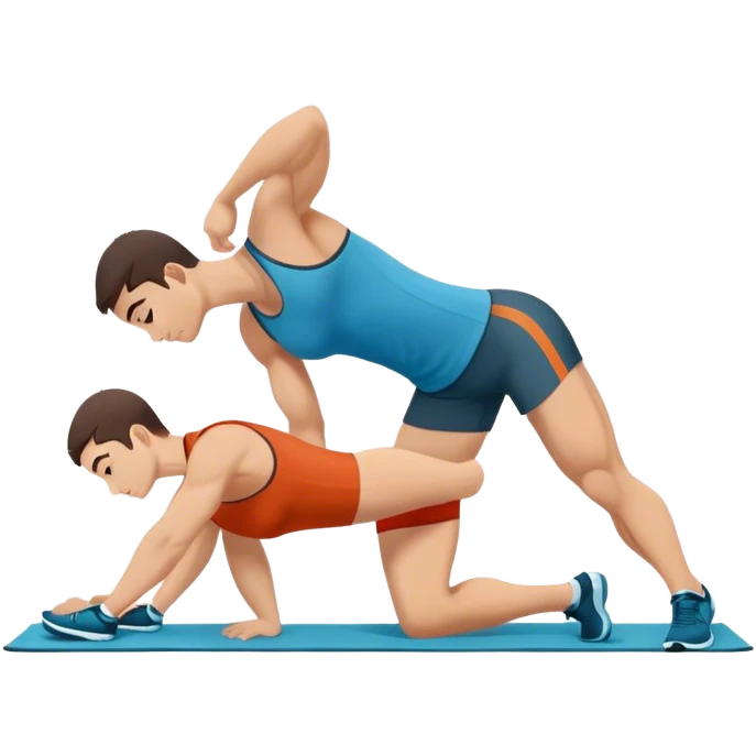 side-view of athlete doing sit-ups emoji