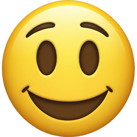 A smiley face that half smiles and half doesn't emoji