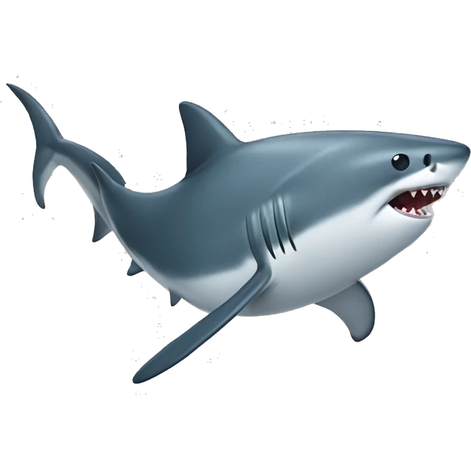Shark making a backflip emoji