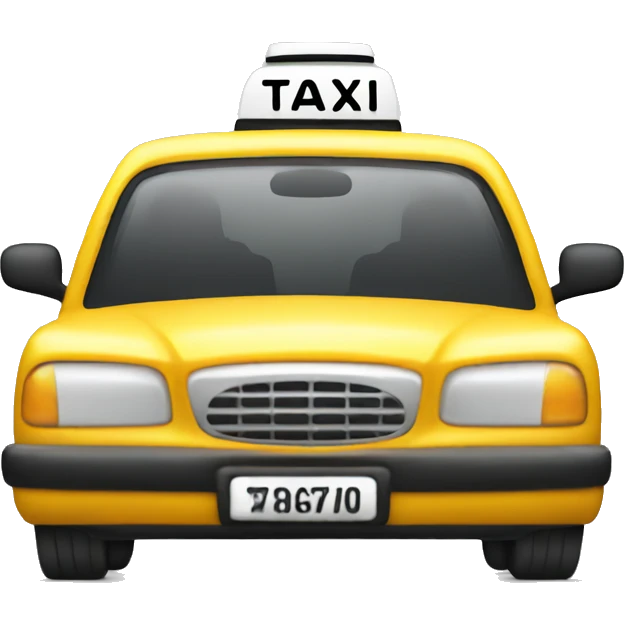 taxi car emoji