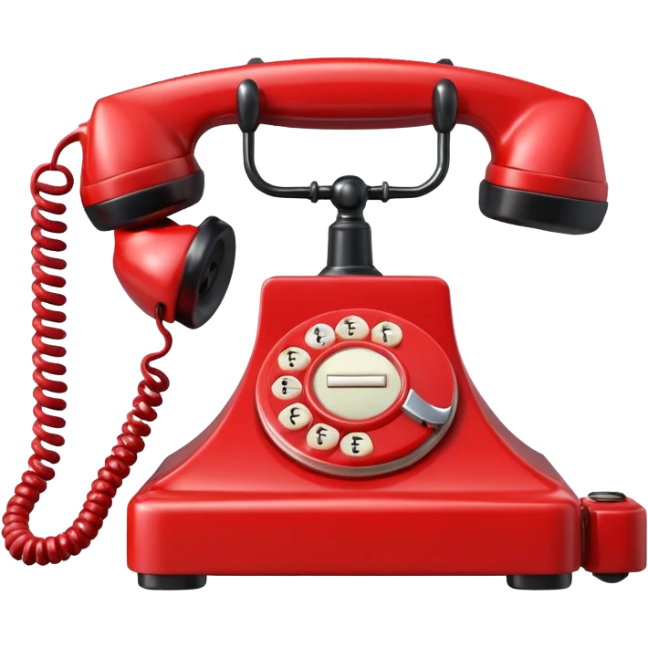 red telephone emoji