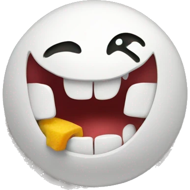 Graphically spell the word “Chomp!” emoji