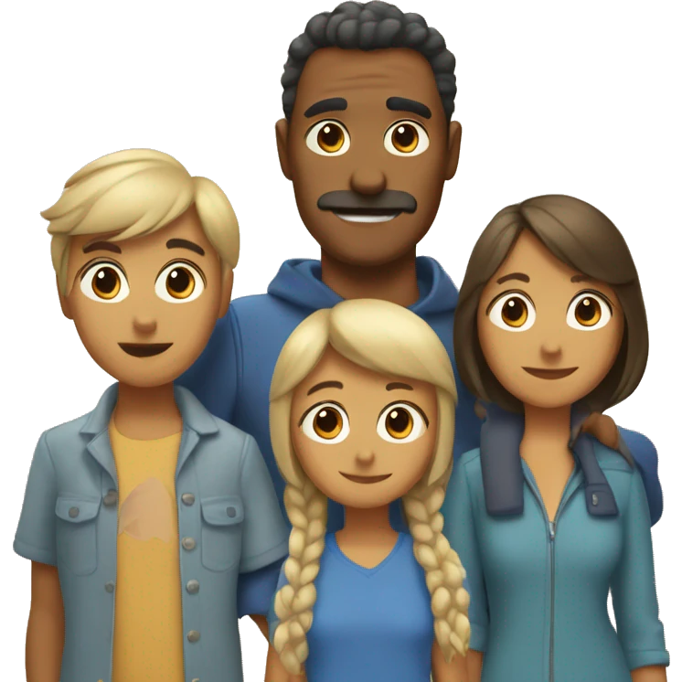 Bluey and family emoji