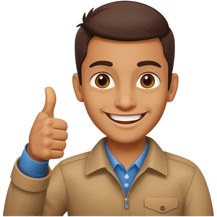 Indian with thumbs up emoji