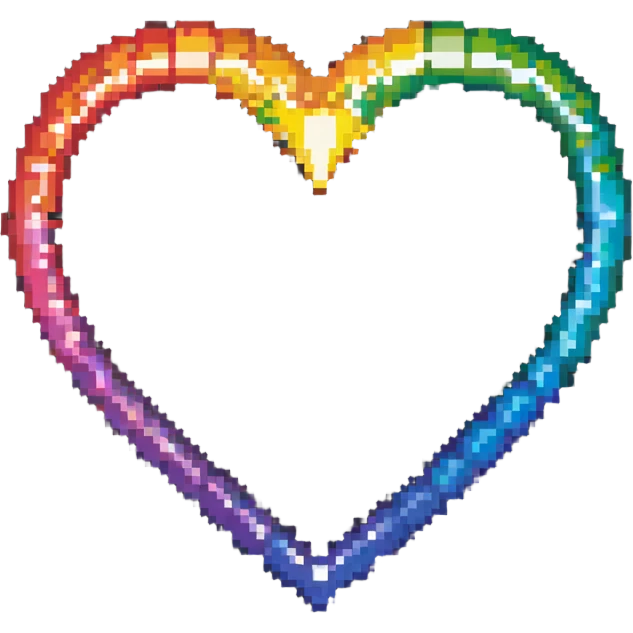 Rainbow heart emoji
