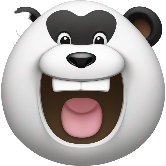 Laughing panda emoji