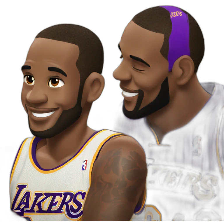 LeBron James et Kobe emoji