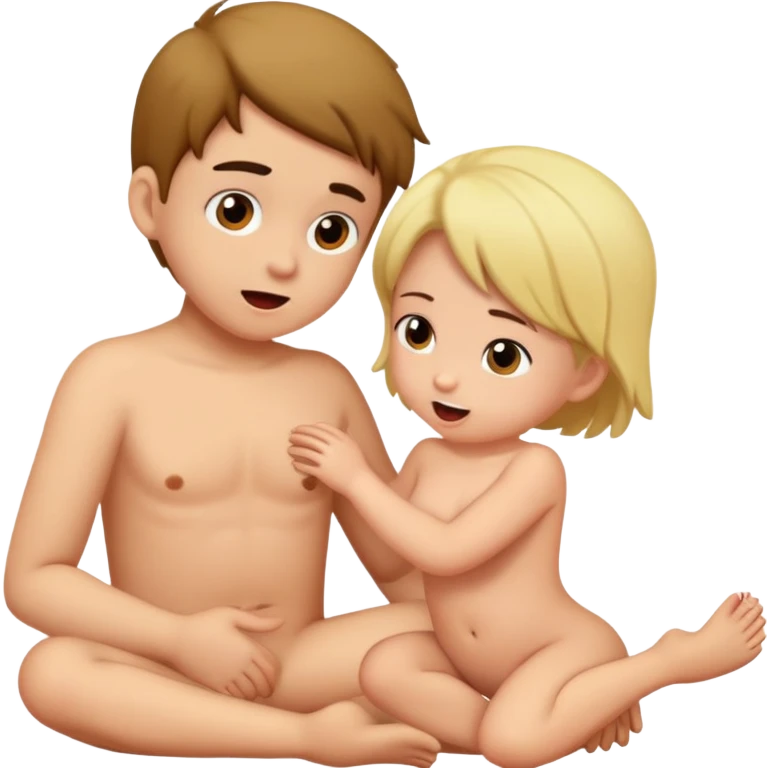 Kids naked Girl having sex sucks boy's cock emoji
