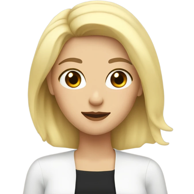 Woman with black hair and woman with blonde hair heart in the middle  emoji
